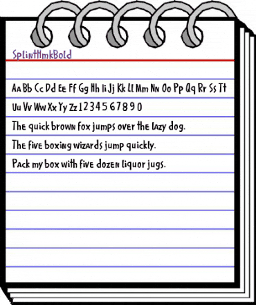 SplintHmkBold Regular animated font preview