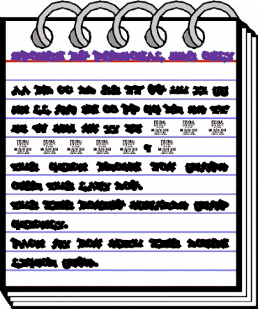 Spoken BG PERSONAL USE ONLY Regular animated font preview