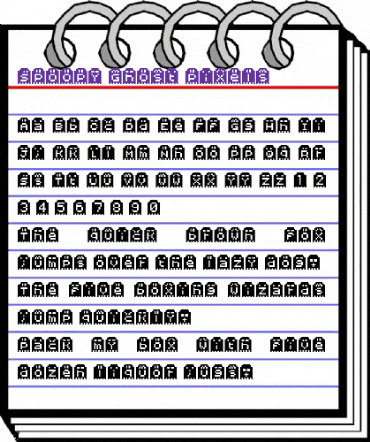 Spoopy Ghost Pixels Regular animated font preview