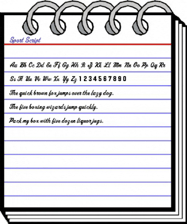 Sport Script Regular animated font preview Sport Script Regular animated font preview