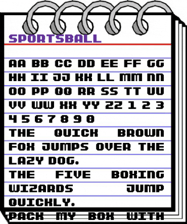 Sportsball Regular animated font preview