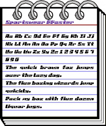 Sportswear EFaster animated font preview