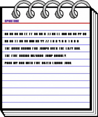 SPORTUNE Regular animated font preview SPORTUNE Regular animated font preview