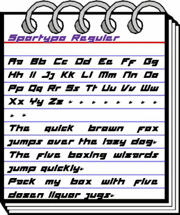 Sportypo Regular animated font preview Sportypo Regular animated font preview