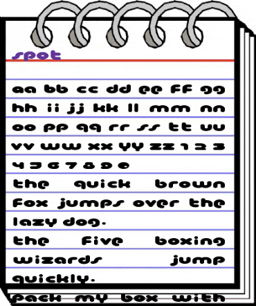 Spot Regular animated font preview Spot Regular animated font preview