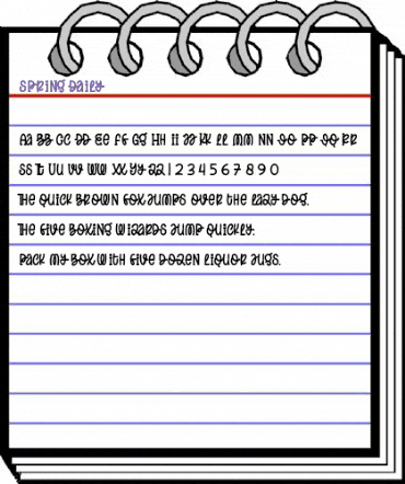 Spring Daily Regular animated font preview Spring Daily Regular animated font preview