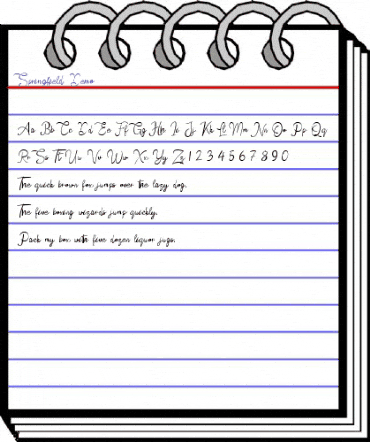 Springfield Regular animated font preview