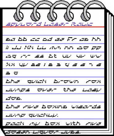 Spylord Laser Italic Laser Italic animated font preview Spylord Laser Italic Laser Italic animated font preview