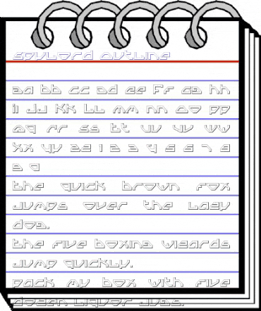 Spylord Outline Outline animated font preview Spylord Outline Outline animated font preview