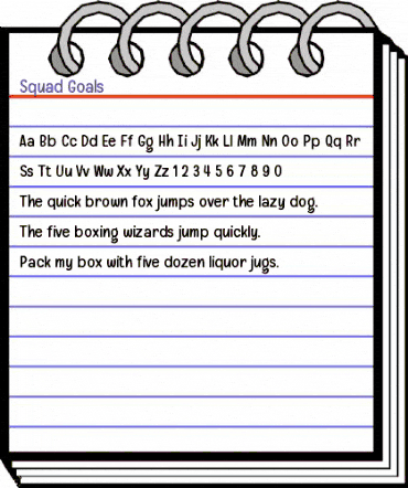 Squad Goals Regular animated font preview Squad Goals Regular animated font preview