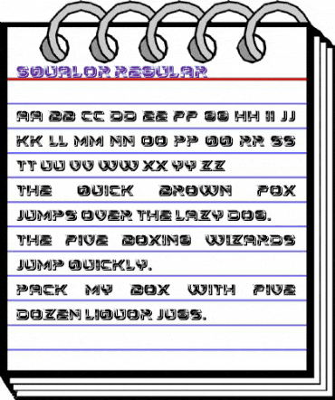 Squalor Regular animated font preview