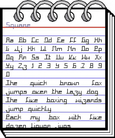 Square Regular animated font preview Square Regular animated font preview