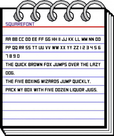 SquareFont Regular animated font preview SquareFont Regular animated font preview