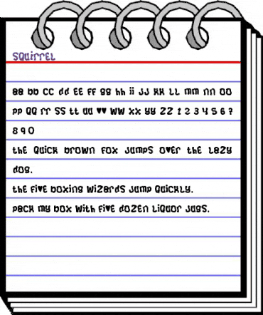 Squirrel Regular animated font preview Squirrel Regular animated font preview