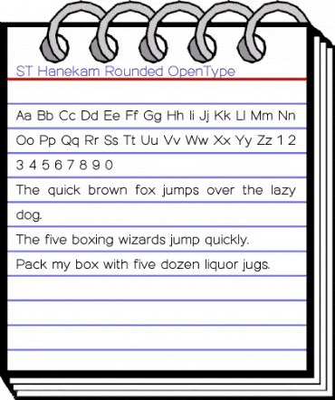 ST Hanekam Rounded animated font preview ST Hanekam Rounded animated font preview