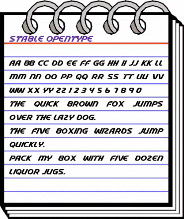 Stable Regular animated font preview Stable Regular animated font preview