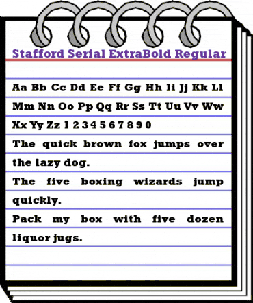 Stafford-Serial-ExtraBold Regular animated font preview Stafford-Serial-ExtraBold Regular animated font preview