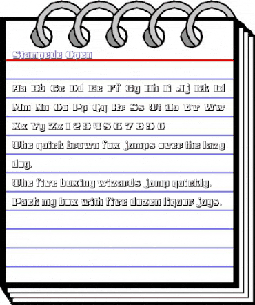 Stampede Open Regular animated font preview Stampede Open Regular animated font preview