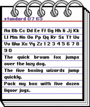 standard 07_65 Regular animated font preview standard 07_65 Regular animated font preview