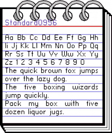 standard 09_56 Regular animated font preview