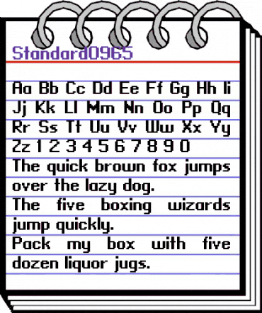 standard 09_65 Regular animated font preview standard 09_65 Regular animated font preview