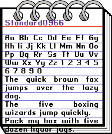 standard 09_66 Regular animated font preview