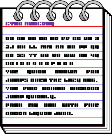 Star Nursery Regular animated font preview