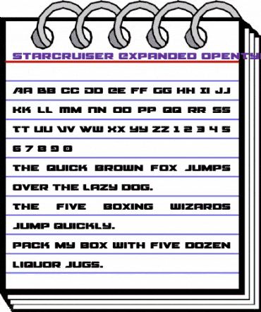 Starcruiser Expanded Expanded animated font preview Starcruiser Expanded Expanded animated font preview