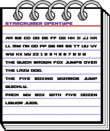 Starcruiser Regular animated font preview