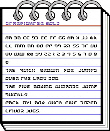 Starfighter Bold Bold animated font preview