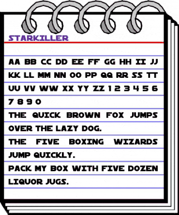 Starkiller Regular animated font preview Starkiller Regular animated font preview