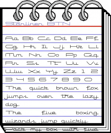 Starliner BTN Regular animated font preview Starliner BTN Regular animated font preview