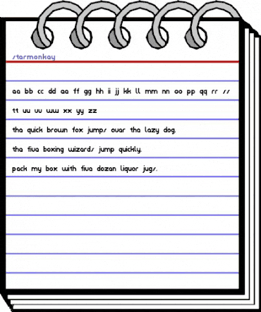 starmonkey Regular animated font preview starmonkey Regular animated font preview
