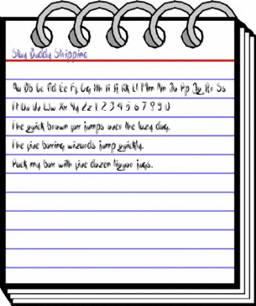 Stay Buddy Stripping animated font preview Stay Buddy Stripping animated font preview