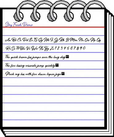 Stay Fresh - Demo Regular animated font preview Stay Fresh - Demo Regular animated font preview