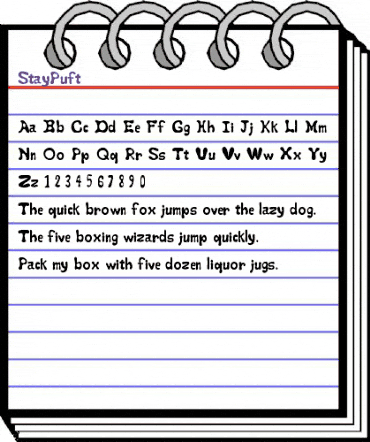 StayPuft Medium animated font preview StayPuft Medium animated font preview