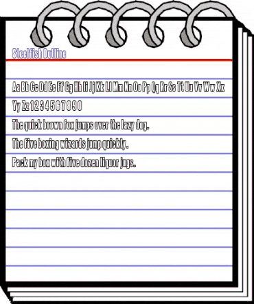 Steelfish Outline Regular animated font preview Steelfish Outline Regular animated font preview