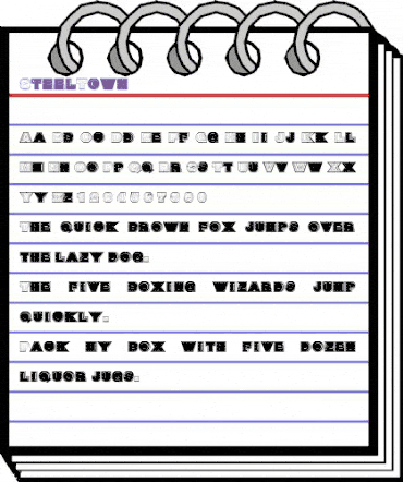 SteelTown Regular animated font preview SteelTown Regular animated font preview
