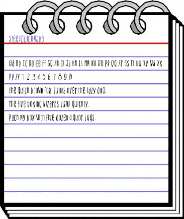 SteepQuickHand Regular animated font preview SteepQuickHand Regular animated font preview