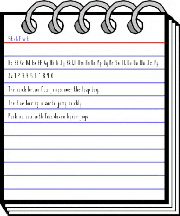 Stelefont Medium animated font preview