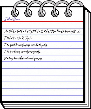 Stellani Demo animated font preview