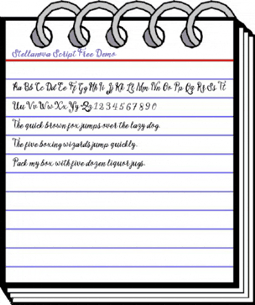 Stellanova Regular animated font preview