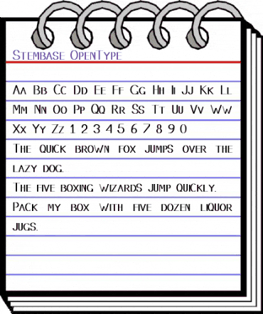 Stembase Regular animated font preview Stembase Regular animated font preview