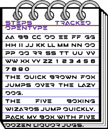 STEPS Tracked Italic animated font preview STEPS Tracked Italic animated font preview