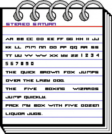 Stereo Saturn Regular animated font preview Stereo Saturn Regular animated font preview