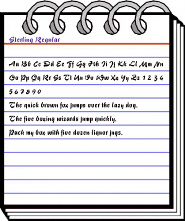 Sterling Regular animated font preview Sterling Regular animated font preview