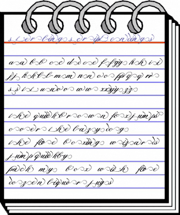 Sterling Script Endings Regular animated font preview Sterling Script Endings Regular animated font preview