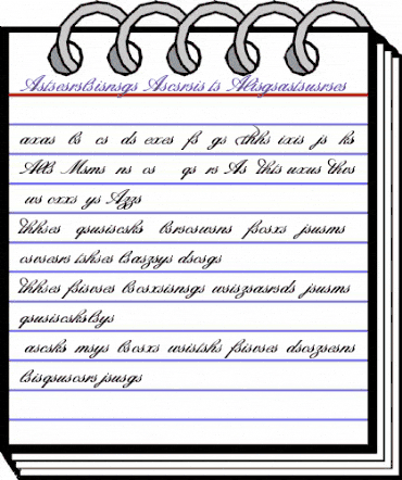 Sterling Script Ligatures Regular animated font preview