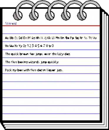 Steroid Regular animated font preview