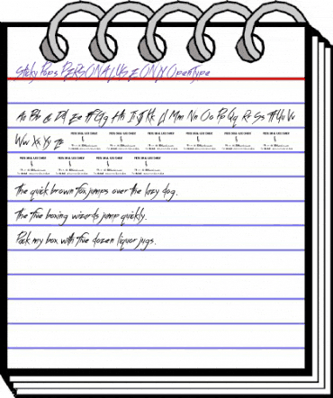 Sticky Pops PERSONAL USE ONLY Regular animated font preview